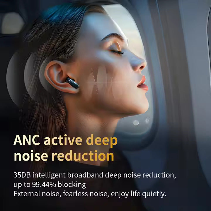 2025 New LX-10 Smart LCD Touch Screen Wireless Earphones Noise Cancelling Sport HiFi Earbuds Headset Fast Charging ANC Earphones